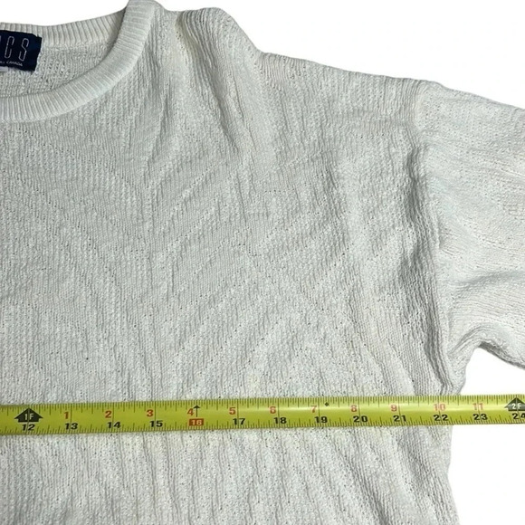 Cotton knit  chunky Sweater,men Small,Textured,ribbed,thick crew neck,Canada,vtg - Picture 7 of 11
